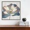 Glowing Soul (Flower) by Eva Watts 16-in. W x 16-in. H. Canvas Wall Art Print Framed in Grey